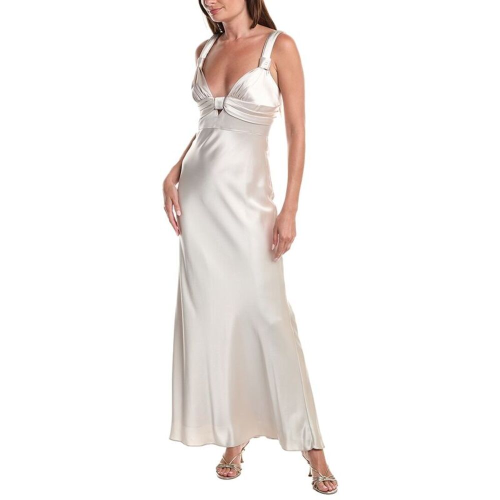 Issue New York Womens  Sleeveless Solid Maxi Dress